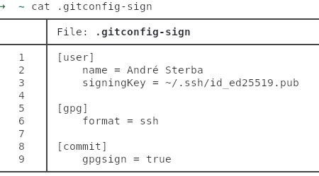 Git configuration